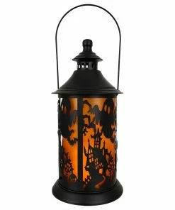 Outlet 😉 Traditions Ghosts Over Haunted House Silhouette Light Lantern 🧨