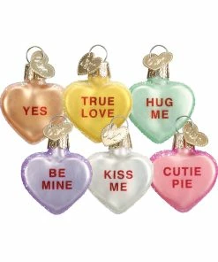 Flash Sale 🎁 Traditions Conversation Heart Ornaments Set/6 ✨