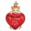New ✔️ Traditions I Love My Cat Heart Ornament 😍 -Traditions Shop 30051
