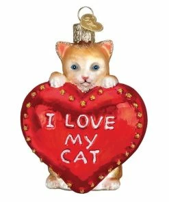New ✔️ Traditions I Love My Cat Heart Ornament 😍