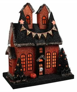 Budget 💯 Traditions Lighted Haunted Garland House ✔️