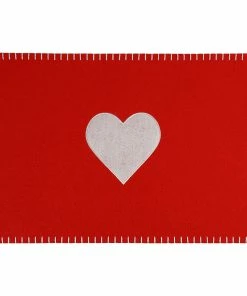 Deals 🔥 Traditions Felt Heart Placemats Set/4 🌟 -Traditions Shop 46007038b