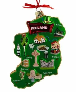 Flash Sale 🥰 Traditions Ireland International Country Map Ornament 🎁