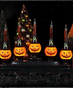Best Pirce 👏 Traditions Shiny Brite 🦇 Halloween 9 Bubble Light Candolier 😉 -Traditions Shop CR4027506 display2018