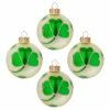 Cheap 👏 Traditions Shamrock Design Glass Ball Ornaments Box/4 🔥 1 Cheap 👏 Traditions Shamrock Design Glass Ball Ornaments Box/4 🔥 -Traditions Shop GG0219B