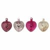 Brand new 😉 Traditions Heartfelt Dotted Ornaments Set/4 😀 -Traditions Shop GO 4533LD