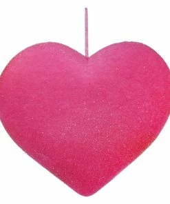 Coupon ✔️ Traditions Pink Large Flocked Heart 💯