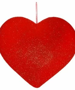 Flash Sale 🔔 Traditions Red Large Flocked Heart 🥰