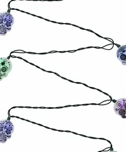 Best Pirce 🎁 Traditions Sugar Skull Color-Changing LED Light Strand 🛒 -Traditions Shop HW1665b
