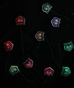 Brand new 🥰 Traditions Black Cat Mask LED Light String 💯 -Traditions Shop HW1724b