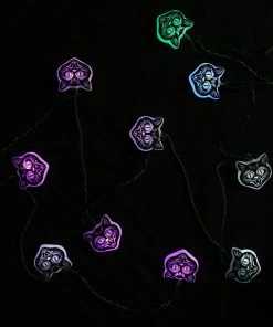Brand new 🥰 Traditions Black Cat Mask LED Light String 💯 -Traditions Shop HW1724c
