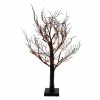 Wholesale 🌟 Traditions Orange LED Black Glittered Tabletop Tree ✨ -Traditions Shop HW1862