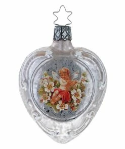 Buy 👏 Traditions Cherub In Plumeria Vintage Holiday Heart Ornament 😉