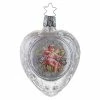 Flash Sale 👏 Traditions Cherub In Pink 👗 Dress On Vintage Holiday Heart Ornament 🥰 -Traditions Shop IN111418d