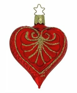 Deals 🔥 Traditions Stylish Red Heart Ornament ⌛
