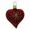 Coupon 🎉 Traditions Elegant Dark Red Heart Ornament 🥰 -Traditions Shop IN113719
