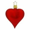 Cheapest 💯 Traditions Matte Red Heart Ornament ✨