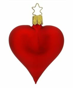 Cheapest 💯 Traditions Matte Red Heart Ornament ✨