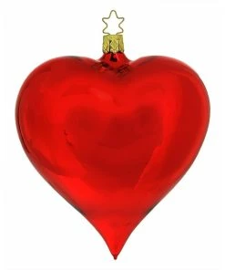 Best Sale 🥰 Traditions Shiny Red Heart Ornament 🎉