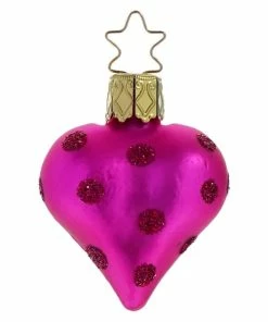 Best Pirce 💯 Traditions Pink Heart With Dots Ornament 🎁