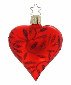 Coupon ✔️ Traditions Delights Matt Red Heart Ornament 🔔