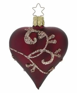 Promo 🌟 Traditions Dark Red Heart Ornament 😀