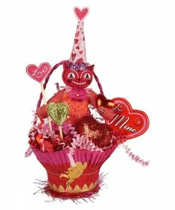 New ⭐ Valentine Cat In Cupcake Tray - Traditions Exclusive 😀