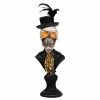 Flash Sale 🌟 Traditions 🎃 Halloween Skeleton Bust With Lighted Eyes On Pedestal 😉 -Traditions Shop KK41545