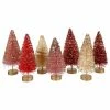 Discount 😍 Traditions Valentine Mini Bottle Brush Trees Set/7 🎁 -Traditions Shop LC1533