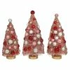 Outlet ✔️ Traditions Valentine Golden Blush Bottle Brush Trees Set/3 ✔️ -Traditions Shop LC1536