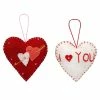 Best Sale 😍 Traditions Love Heart Ornaments Set/2 🔔 -Traditions Shop LD111081