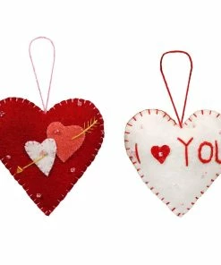 Best Sale 😍 Traditions Love Heart Ornaments Set/2 🔔