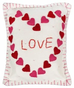Best Sale 🔔 Traditions White Pillow With Love Heart 🎁