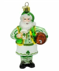 Cheapest 🎁 Traditions Irish Santa With Beer Ornament 🔔