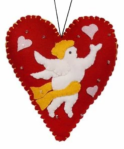 Outlet 🤩 Traditions Red Heart Angel Pillow Ornament 🛒