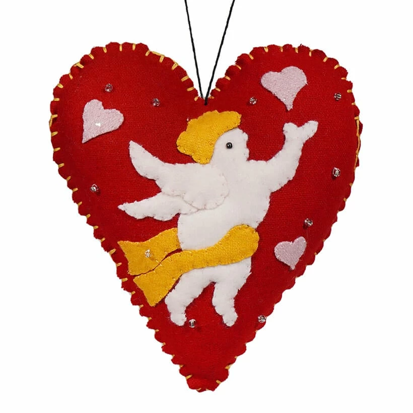 Outlet ???? Traditions Red Heart Angel Pillow Ornament ???? 3 Outlet ???? Traditions Red Heart Angel Pillow Ornament ????