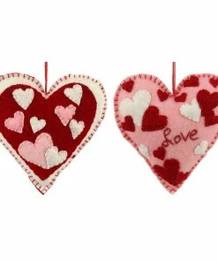 Buy 👍 Traditions Mini Hearts On Heart Ornaments Set/2 ❤️