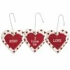 Wholesale ❤️ Traditions Love Heart Ornaments Set/3 😉 -Traditions Shop PK108710