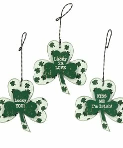 Budget ✨ Traditions Shamrock Holiday Ornaments Set/3 🥰