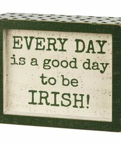 Hot Sale 😍 Traditions A Good Day To Be Irish Inset Box Sign 👍