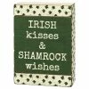 Budget ⭐ Traditions Irish Kisses & Shamrock Wishes Slat Box Sign ✨ -Traditions Shop PK108851