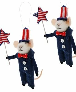 Wholesale 🥰 Traditions Uncle Sam Mouse Critter Set/2 👏