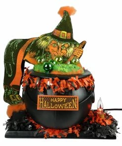 Cheapest ❤️ Traditions Green Witch With Cauldron Display Piece ✔️