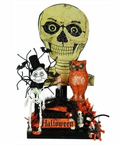 Outlet 🎁 Traditions Vintage Skeleton Head Display 🛒