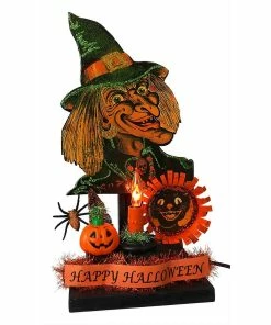 Flash Sale 👍 Traditions Vintage Witch Happy 🦇 Halloween Display ⌛