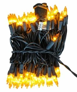 Hot Sale 🛒 Traditions 100 Orange Mini Light String Set ⭐