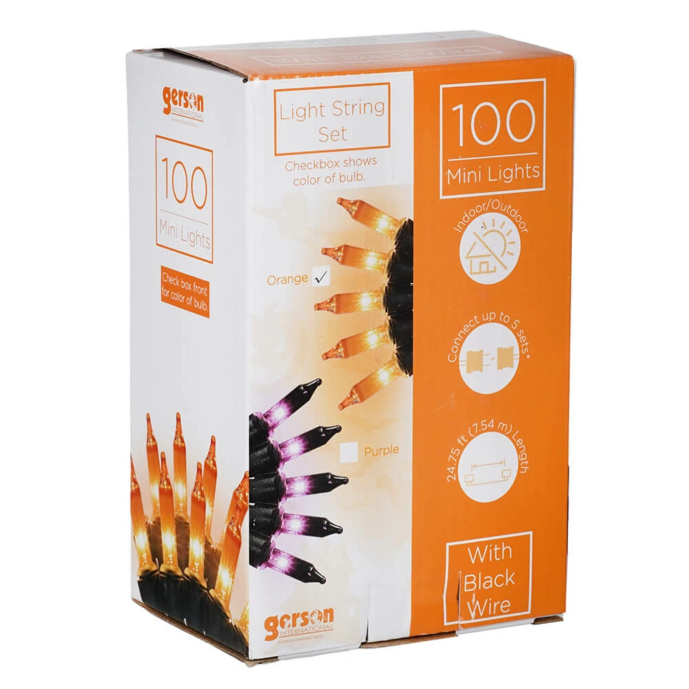 Hot Sale ???? Traditions 100 Orange Mini Light String Set ⭐ 4 Hot Sale ???? Traditions 100 Orange Mini Light String Set ⭐ - Image 2