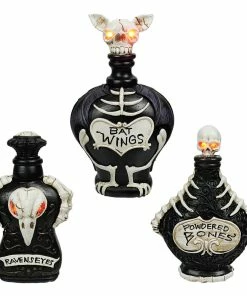 Coupon 🛒 Traditions Lighted 🦇 Halloween Bottles Set/3 👍