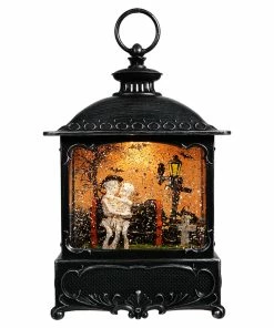 Wholesale 💯 Traditions Embracing Skeleton Couple Lighted Spinning Water Globe ⌛