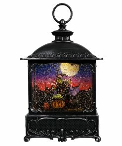 Best Pirce 🎉 Traditions Spell Casting Witch Stirring Cauldron Lighted Spinning Water Globe 🌟